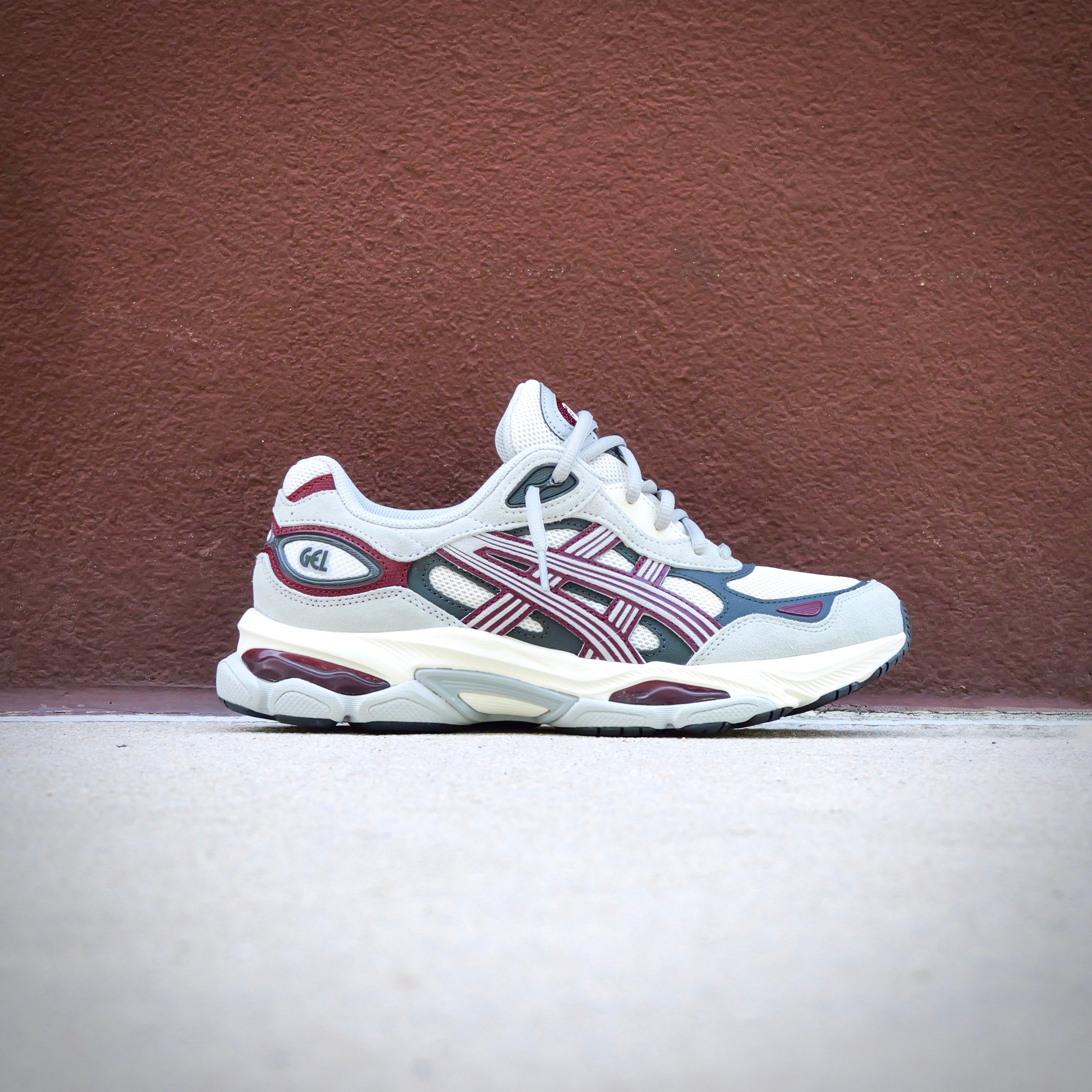 Mens Asics Gel-NYC 2.0 (Cream/Cement Grey)