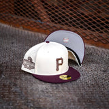 New Era Pittsburgh Pirates 1971 World Series Grey UV (Off White/Maroon) 59Fifty Fitted - New Era