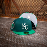 New Era Kansas City Royals 40th Anniversary Grey UV (Dark Green/Green) 59Fifty Fitted - New Era