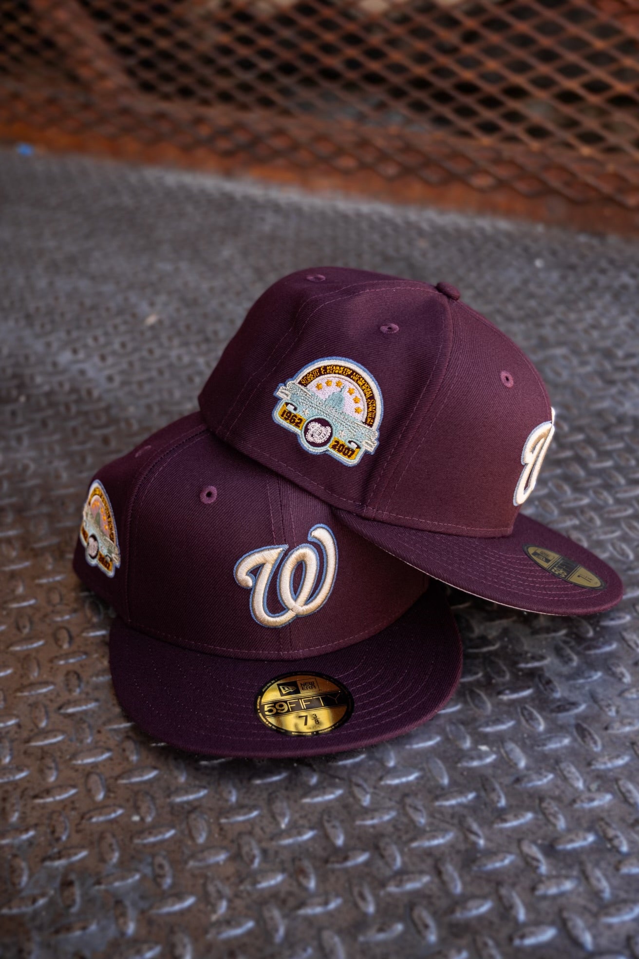 New Era Washington Nationals RFK Stadium Patch Pink UV (Maroon) 59Fifty Fitted - New Era