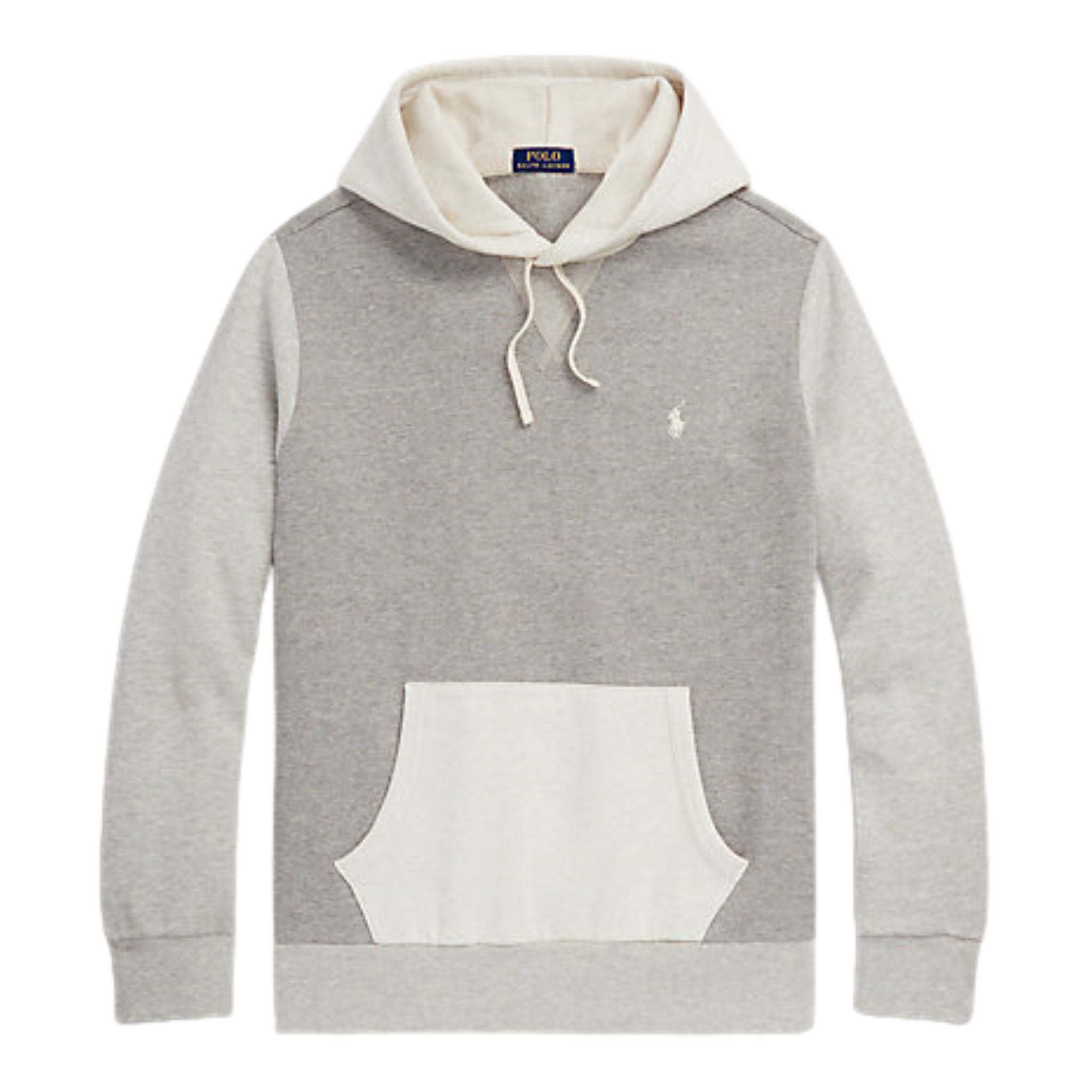 Polo Ralph Lauren The RL Fleece Color-Blocked Hoodie (Sand Heather) - Polo Ralph Lauren