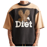 DSM "Eagle" Yoke Tee-Tan/Vintage Black - Diet Starts Monday