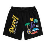 Market Los Angeles Lakers Sweatshorts (Black) - Market