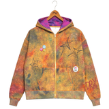 Dry Rot "Acid Dust" Zip Up Hoodie (Rust)