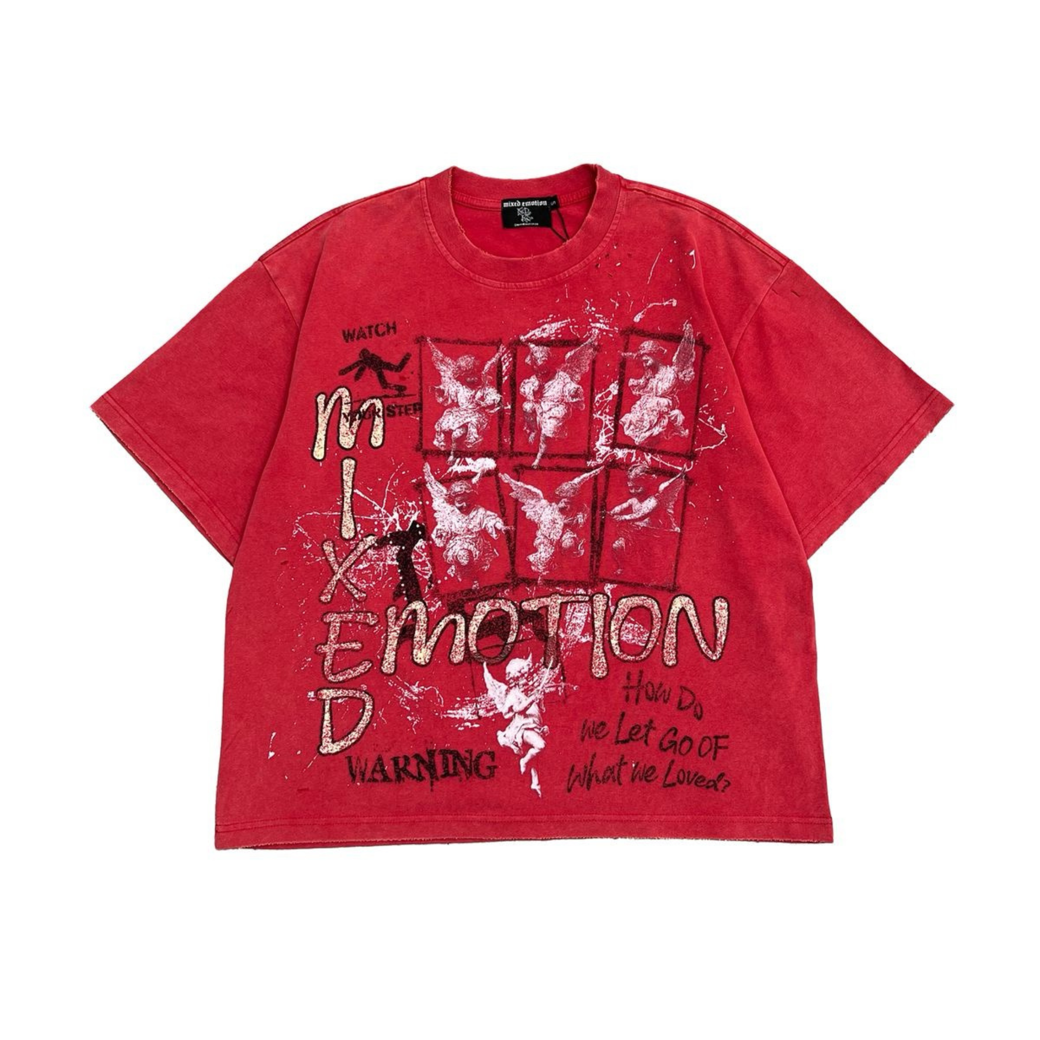 Mixed Emotion “Crimson” Tee (Red) - Mixed Emotion