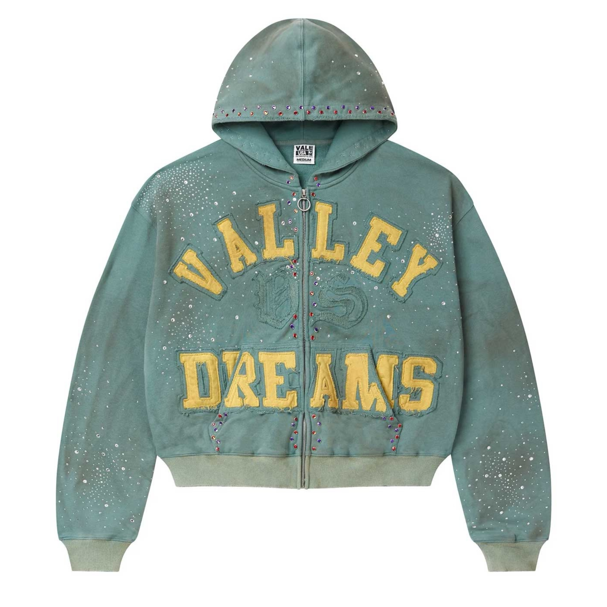 Vale Forever "Bank" Zip Up Hoodie (Dark Mint) - VALE