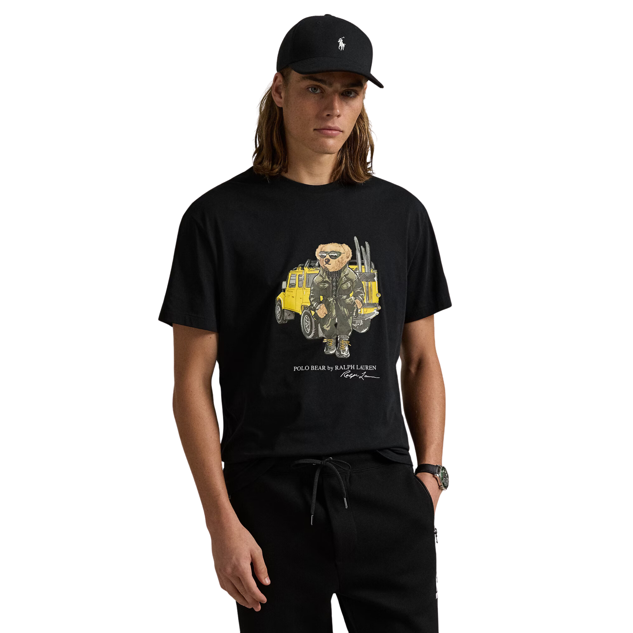 Polo Ralph Lauren Classic Fit Polo Bear Jersey T-Shirt (Black)