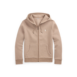 Polo Ralph Lauren Double Knit Full-Zip Hoodie (Beige Heather)