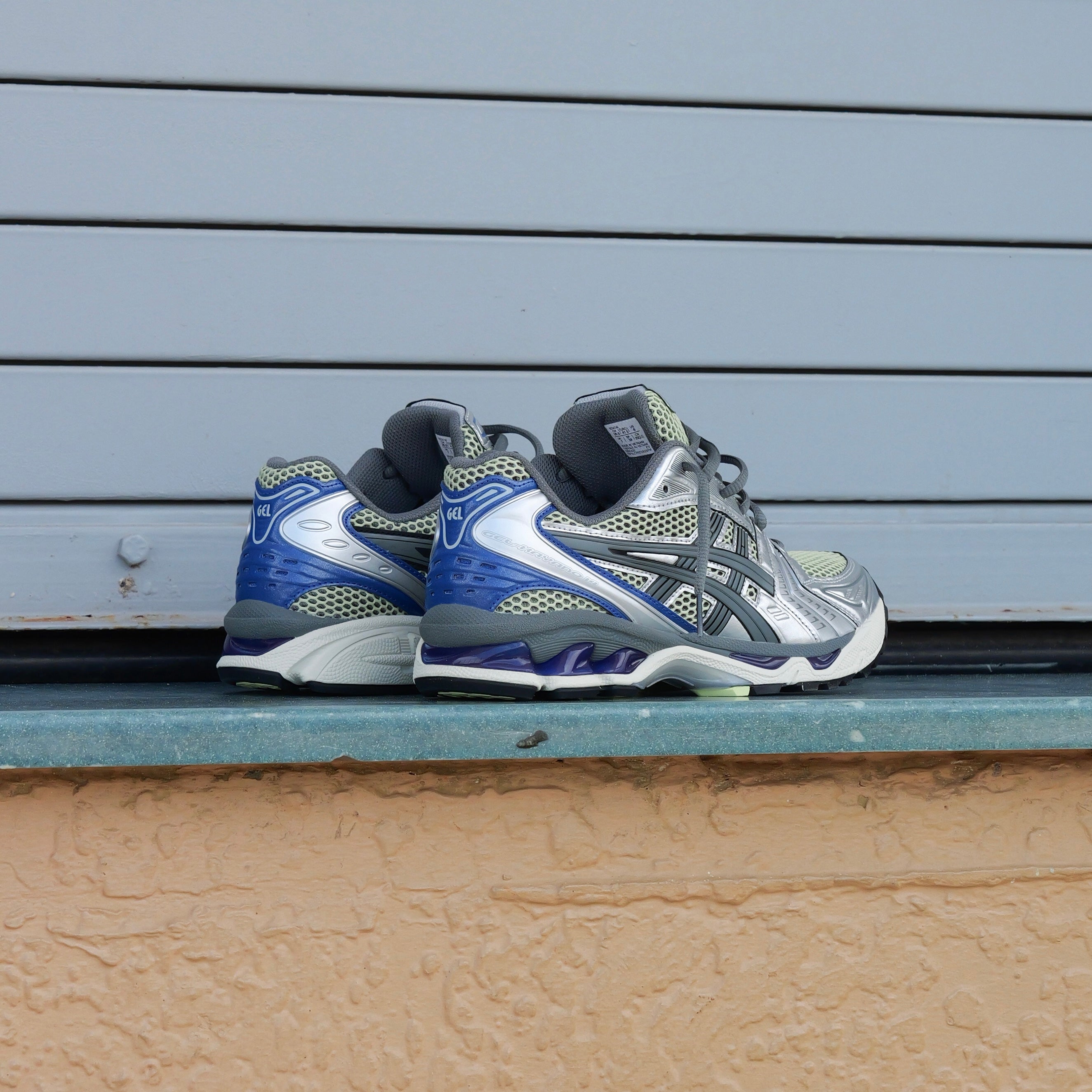 Mens Asics Gel-Kayano 14 (Soft Yellow/Asics Blue) - Asics
