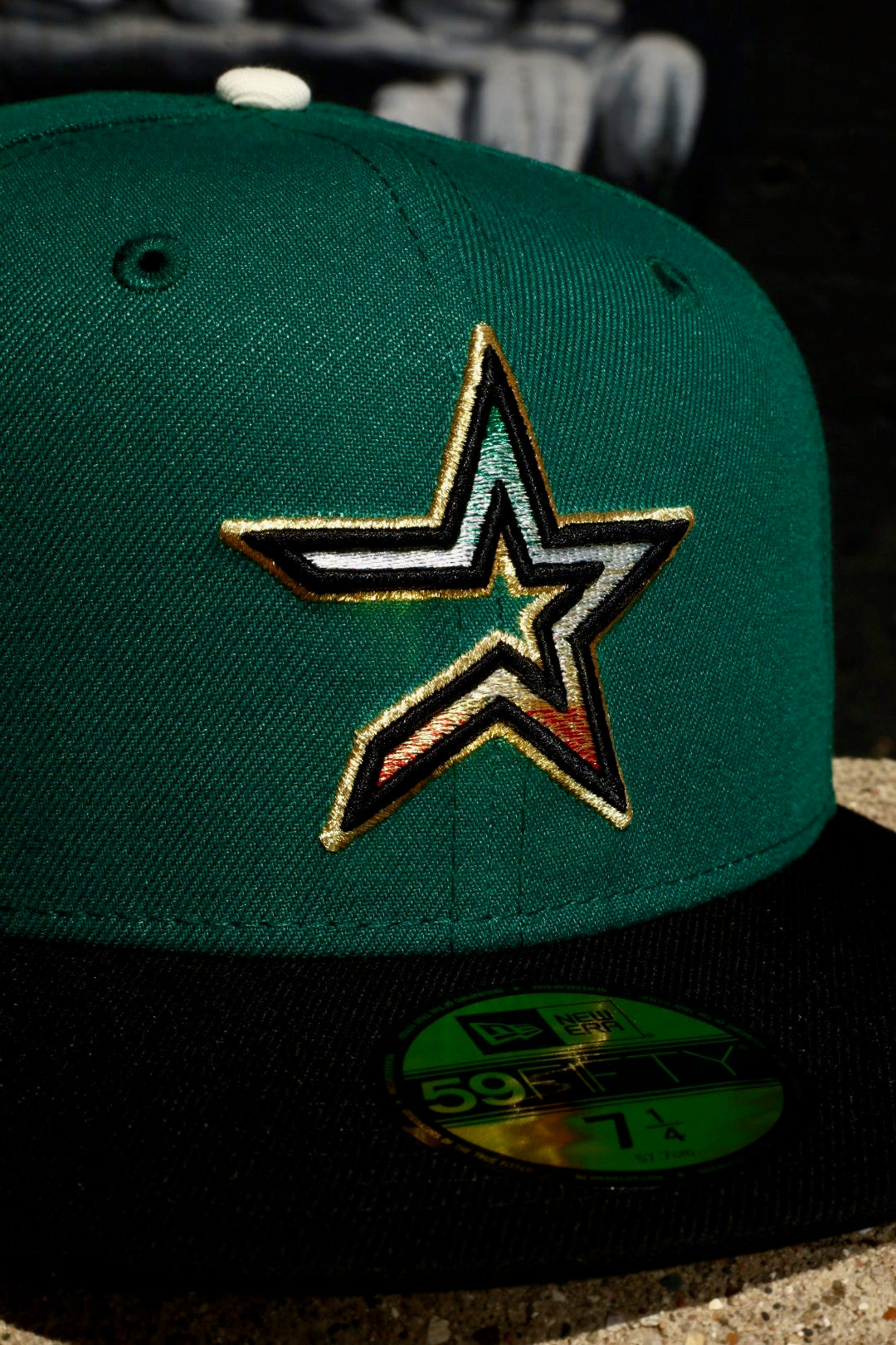New Era Houston Astros Aztec Warrior Side Patch Grey UV 59Fifty Fitted (Green/Black)
