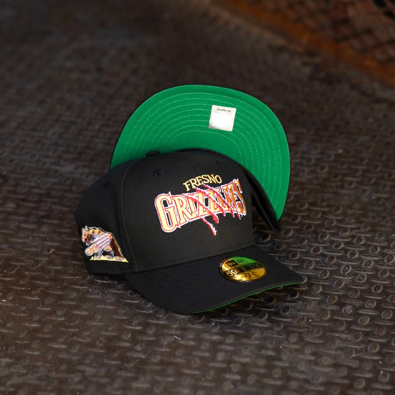 New Era Fresno Grizzlies Green UV (Black) 59Fifty Fitted - New Era