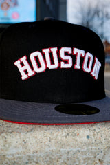 New Era Houston Astros 17' 22' Championship Trophies Side Patch Fitted (Black/Graphite) - New Era