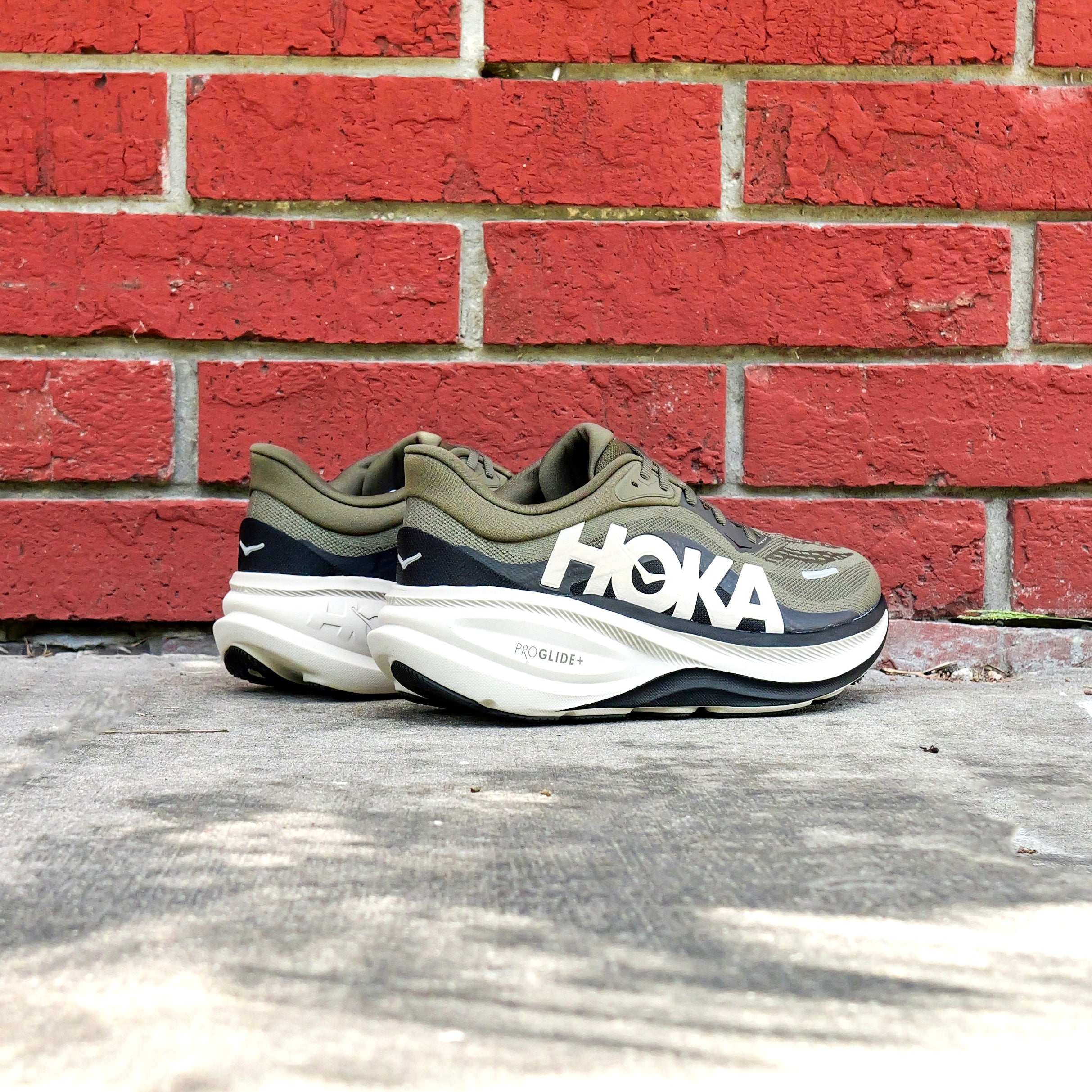 Mens HOKA Clifton Pro AVRV (Antique Olive/River Rock Grey)