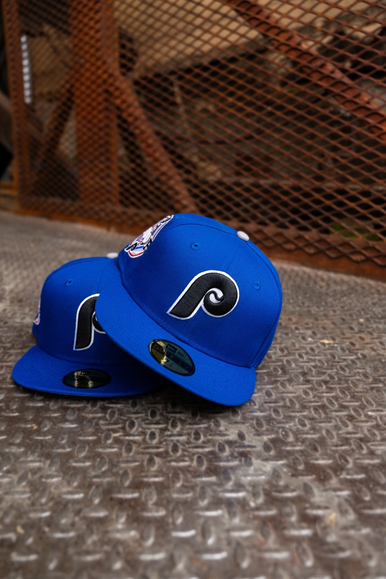 New Era Philadelphia Phillies 100th Anniversary Grey UV (Royal) 59Fifty Fitted