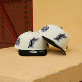 New Era Florida Marlins 10th Anniversary 9FIFTY A-Frame Snapback-(Cream/Black)