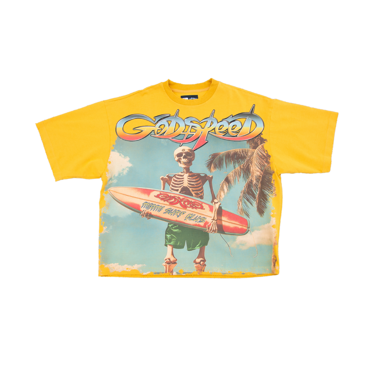 Godspeed Miami Yellow Surf Club (Gold) T-Shirt - Godspeed