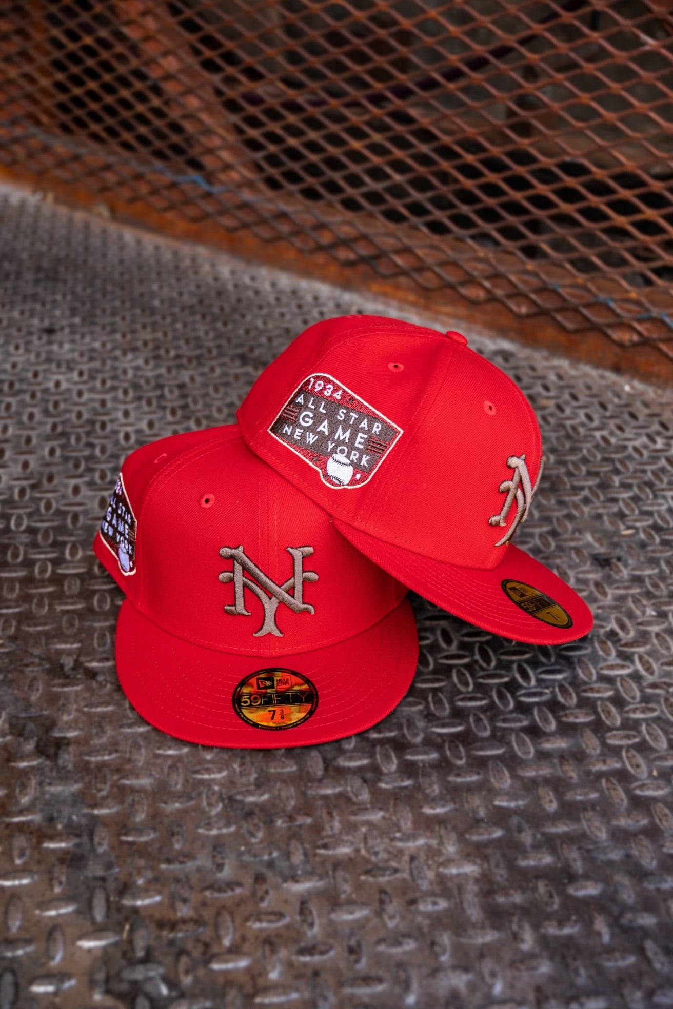 New Era New York Giants 1934 All-Star Game Grey UV (Red) 59Fifty Fitted - New Era
