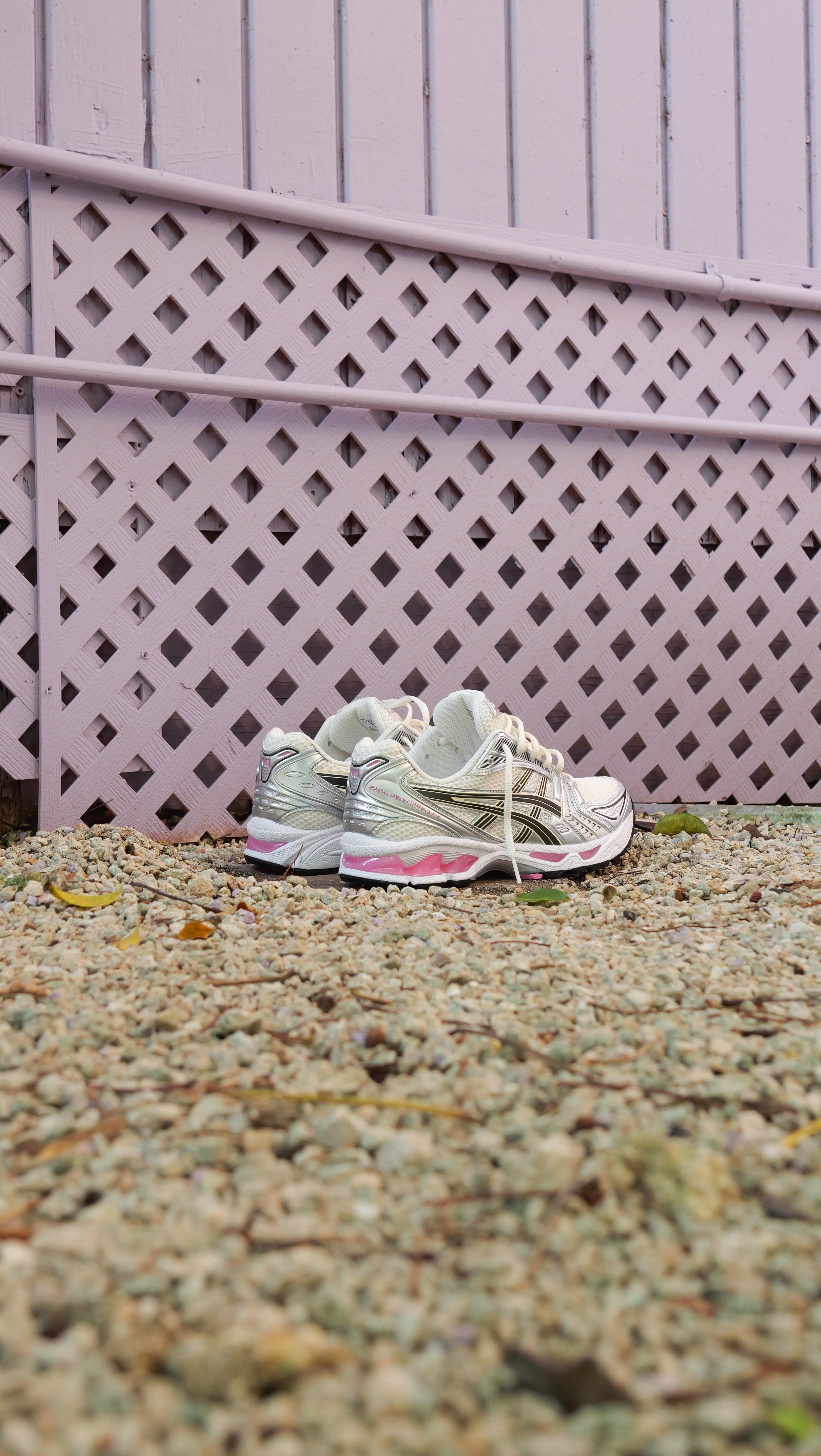 Mens Asics Gel-Kayano 14 (Cream/Sweet Pink) - VIP Asics