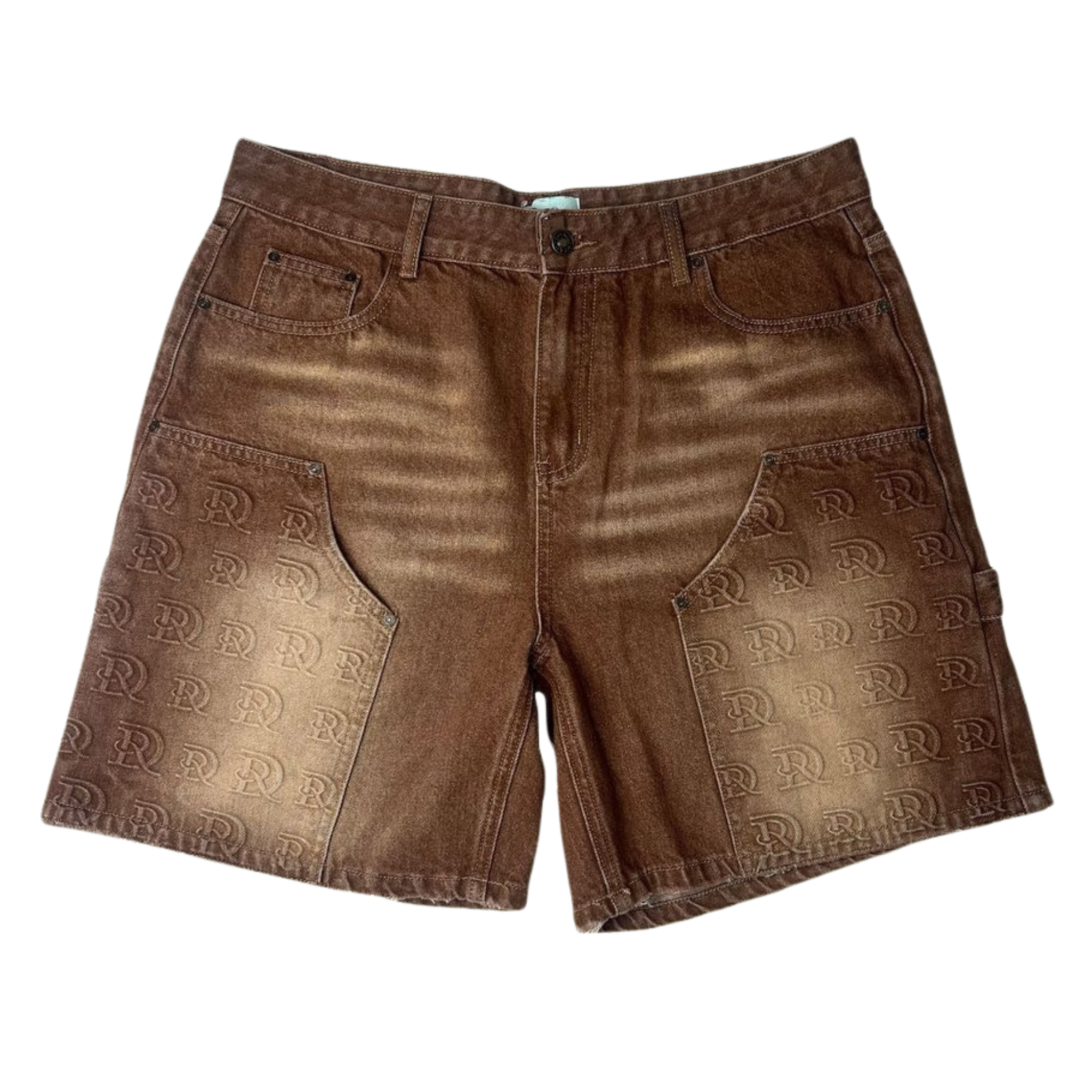 DRY ROT "Dr. Stamped" Cargo Shorts (Brown) - Dry Rot