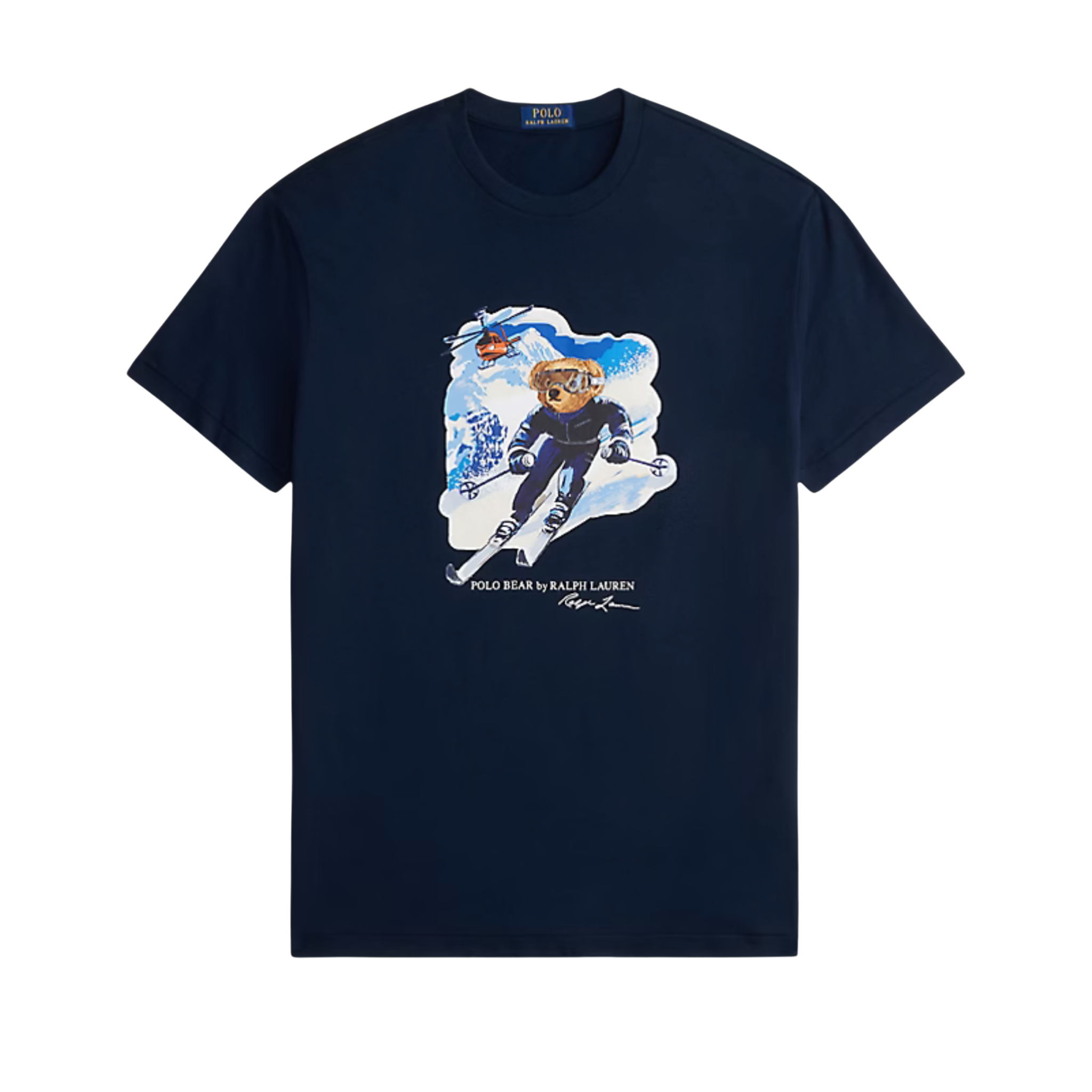 Polo Ralph Lauren Classic Fit Polo Sport Jersey T-Shirt (Worth Navy/Active Bear) - Polo Ralph Lauren
