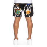 ICECREAM Chopped Shorts (Black) - Ice Cream