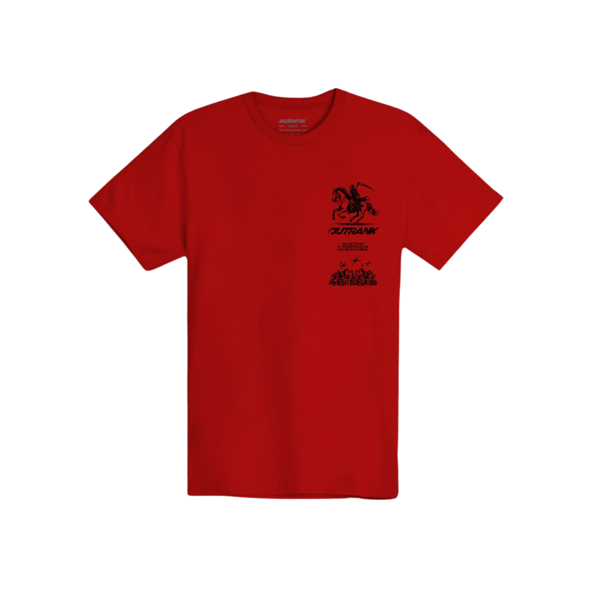 Outrank Wait On No One Tee (Red) - Outrank