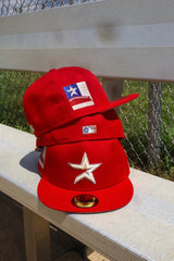 New Era Houston Astros 2000 Inaugural Side Patch Grey UV 59Fifty Fitted (Red)