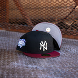 New Era New York Yankees 2000 World Series Grey UV (Black/Maroon) 59Fifty Fitted - New Era