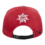 Godspeed Insignia Leather/Suede Hat (Red/Black)