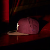 New Era Houston Astros 45th Anniversary Grey UV 59Fifty Fitted (Maroon/Mocha) - New Era
