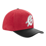Godspeed Insignia Leather/Suede Hat (Red/Black)