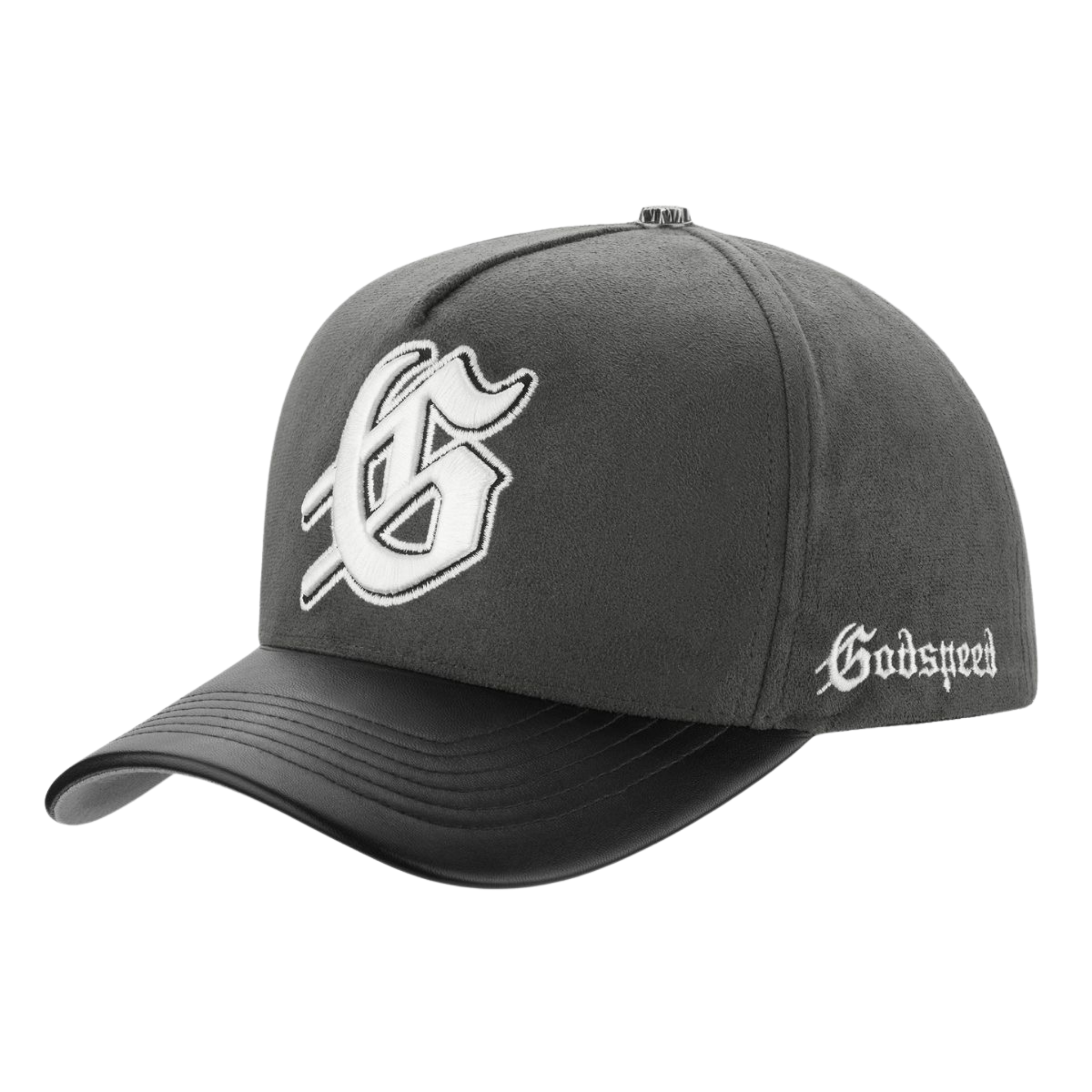 Godspeed Insignia Leather/Suede Hat (Smoke/Black)
