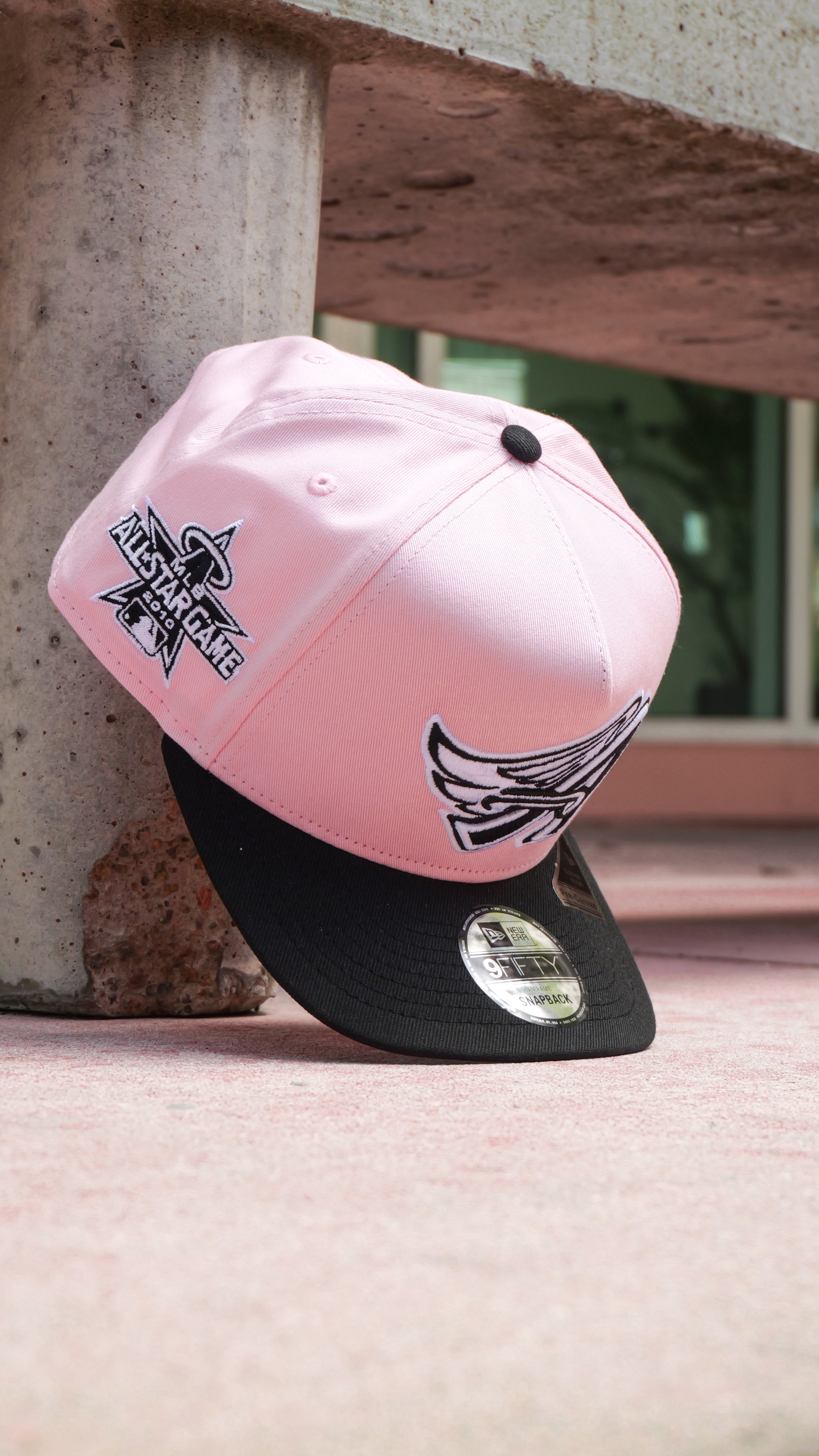 New Era Anaheim Angels 2010 All-Star Game 9FIFTY A-Frame Snapback-(Pink/Black)