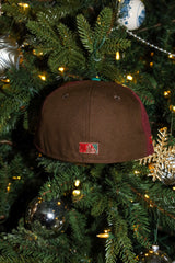 New Era Houston Astros Astrodome The Original Side Patch Fitted (Khaki/Maroon/Black) - New Era