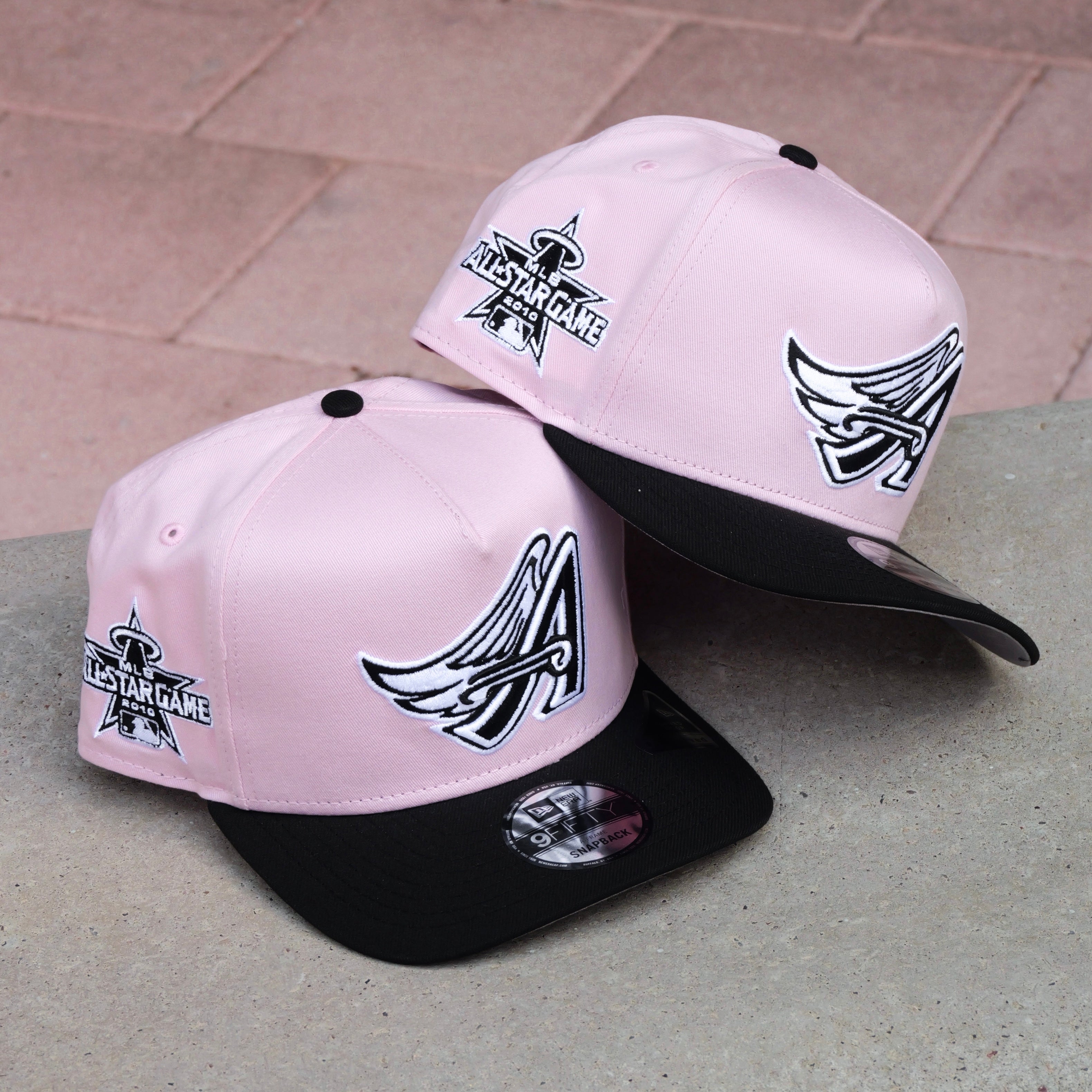 New Era Anaheim Angels 2010 All-Star Game 9FIFTY A-Frame Snapback-(Pink/Black)