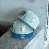 New Era Birmingham Barons Southern League Grey UV 59Fifty Fitted (Everest Green/Indigo) - New Era