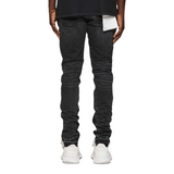 Purple Brand Shadow Inseam Denim (Black) - PURPLE BRAND