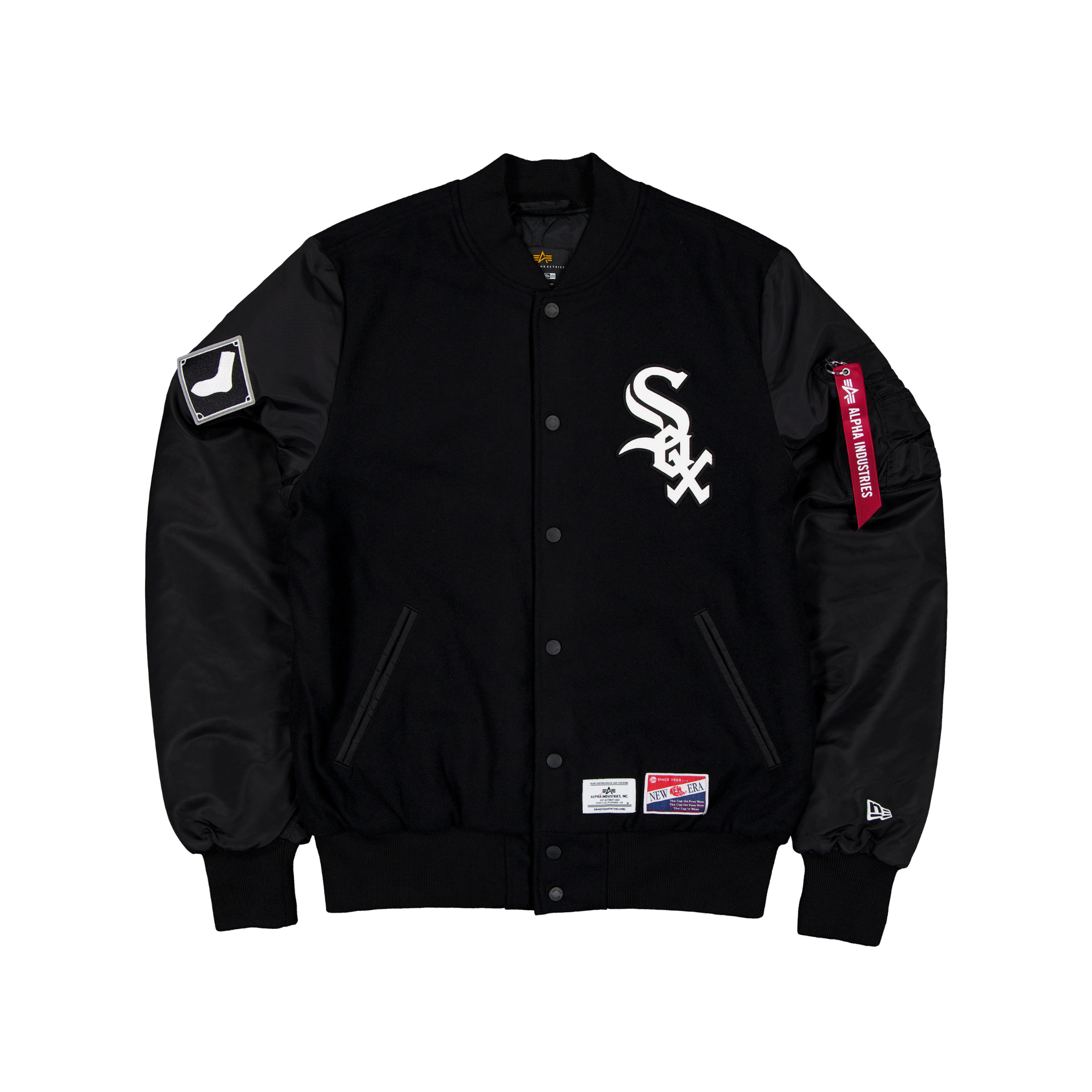 New Era x Alpha Industries White Sox L-2B Bomber Jacket