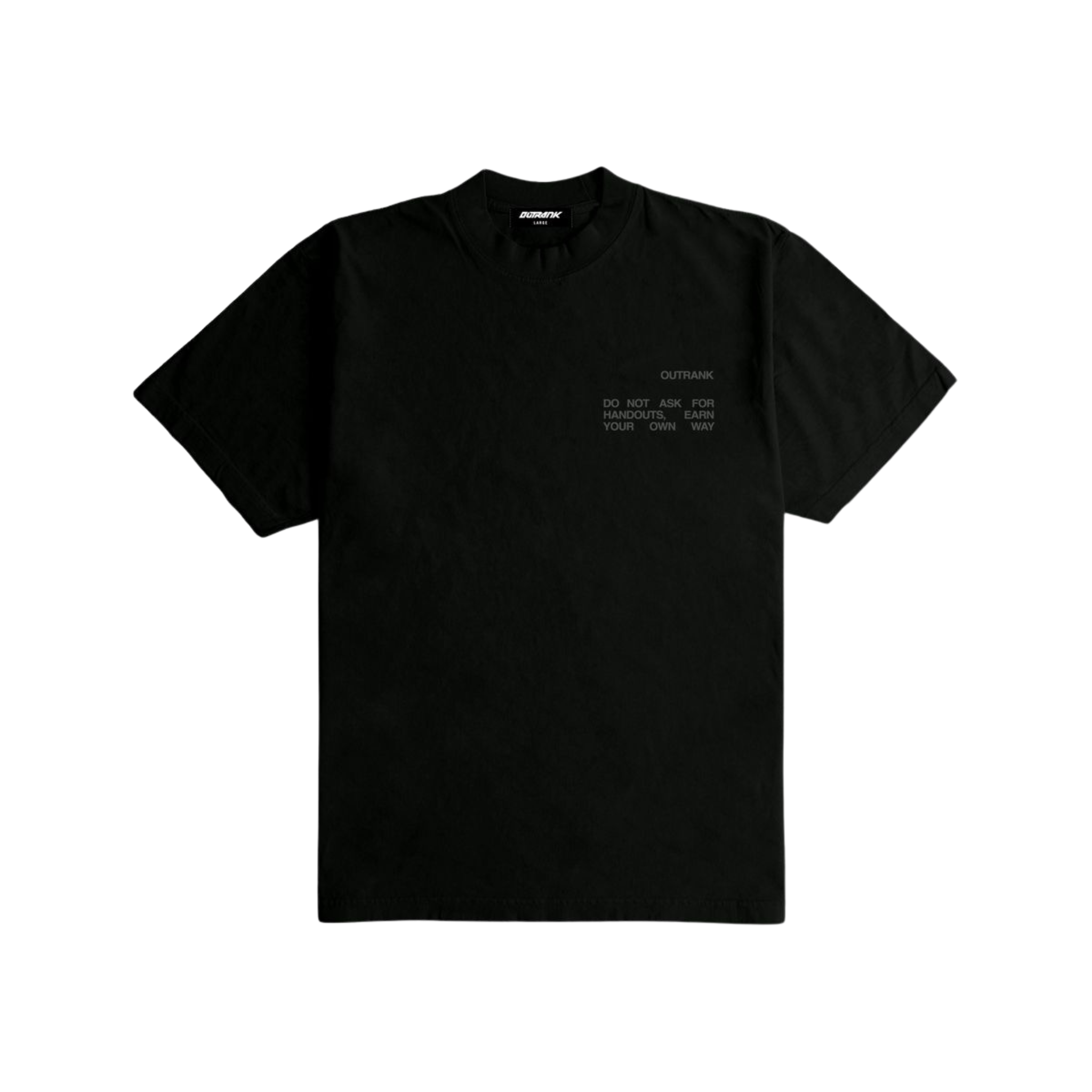 Outrank "Go Fund Yourself" Heavyweight T-shirt (Black) - Outrank