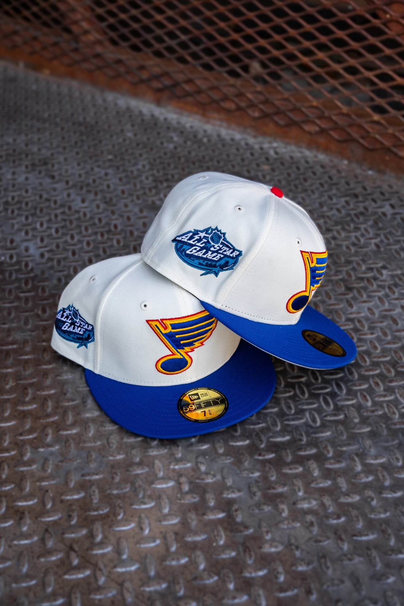 New Era St. Louis Blues All-Star Game Grey UV (Off White/Royal) 59Fifty Fitted