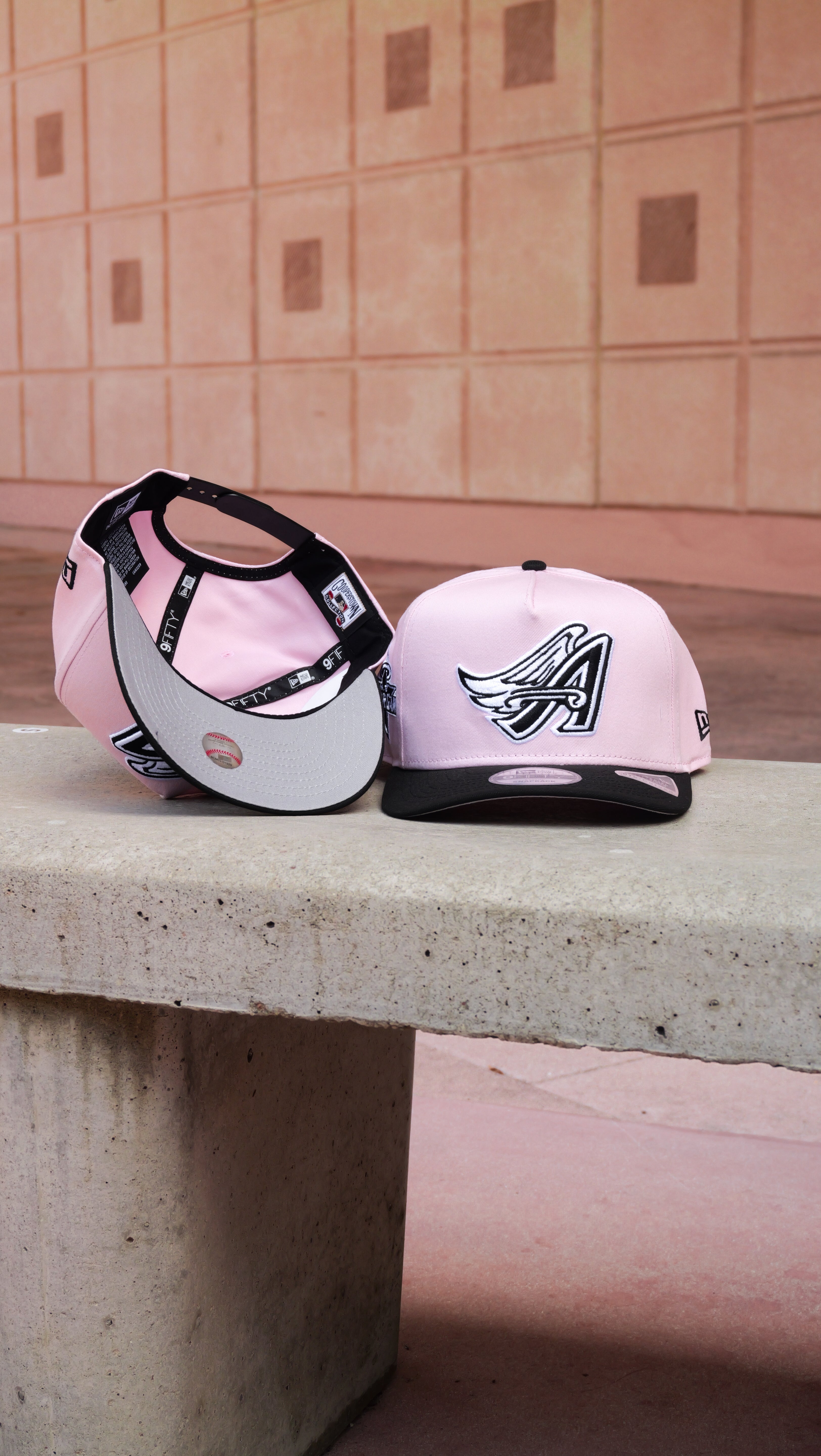 New Era Anaheim Angels 2010 All-Star Game 9FIFTY A-Frame Snapback-(Pink/Black)