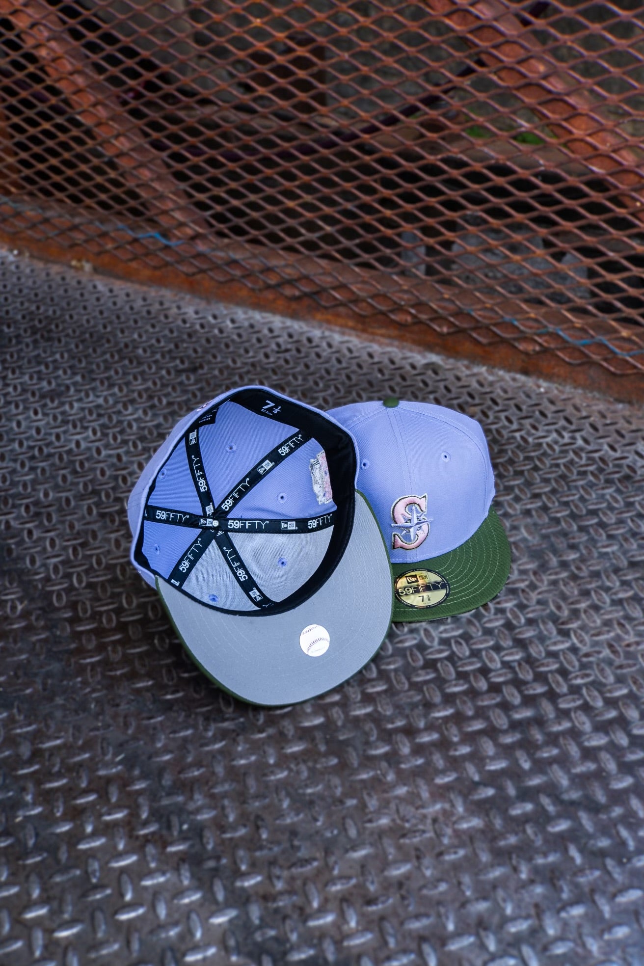 New Era Seattle Mariners 2023 All-Star Game Grey UV (Lavender/Olive) 59Fifty Fitted - New Era
