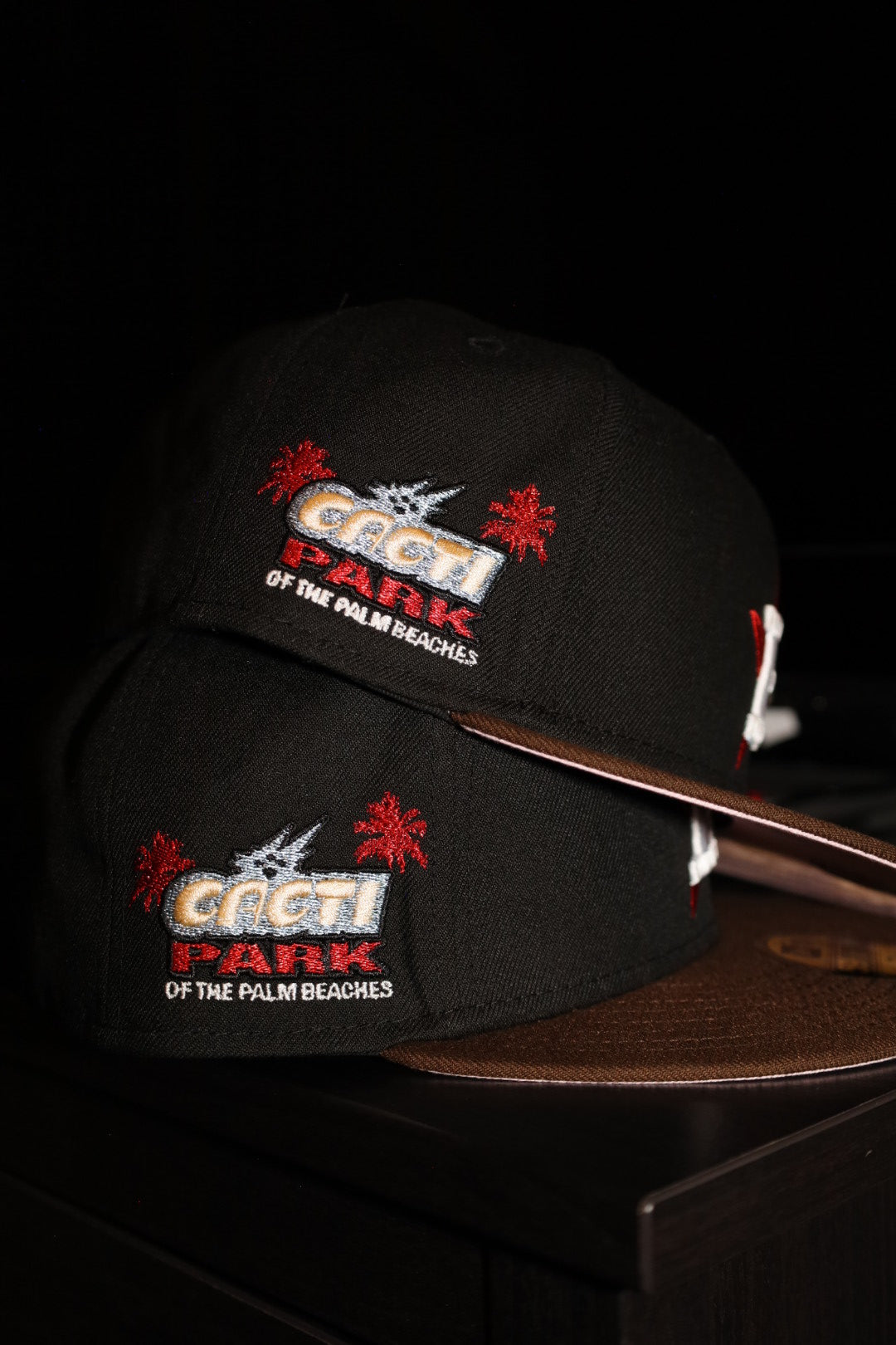 New Era Houston Astros Cacti Park of The Palm Beaches Travis Scott Patch Fitted (Black/Brown) - New Era
