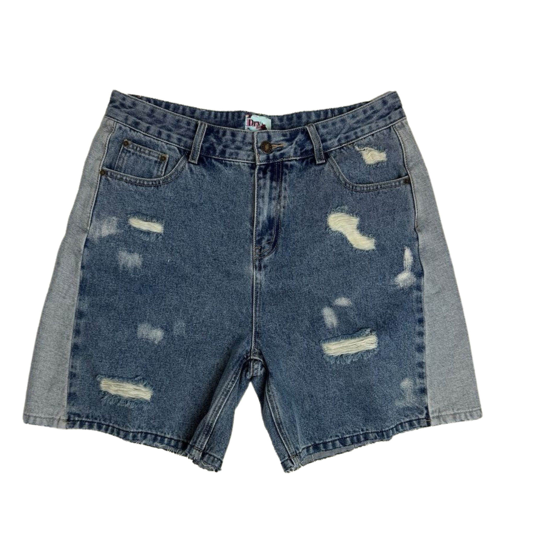 DRY ROT "Repaired" Denim Shorts (Blue) - Dry Rot