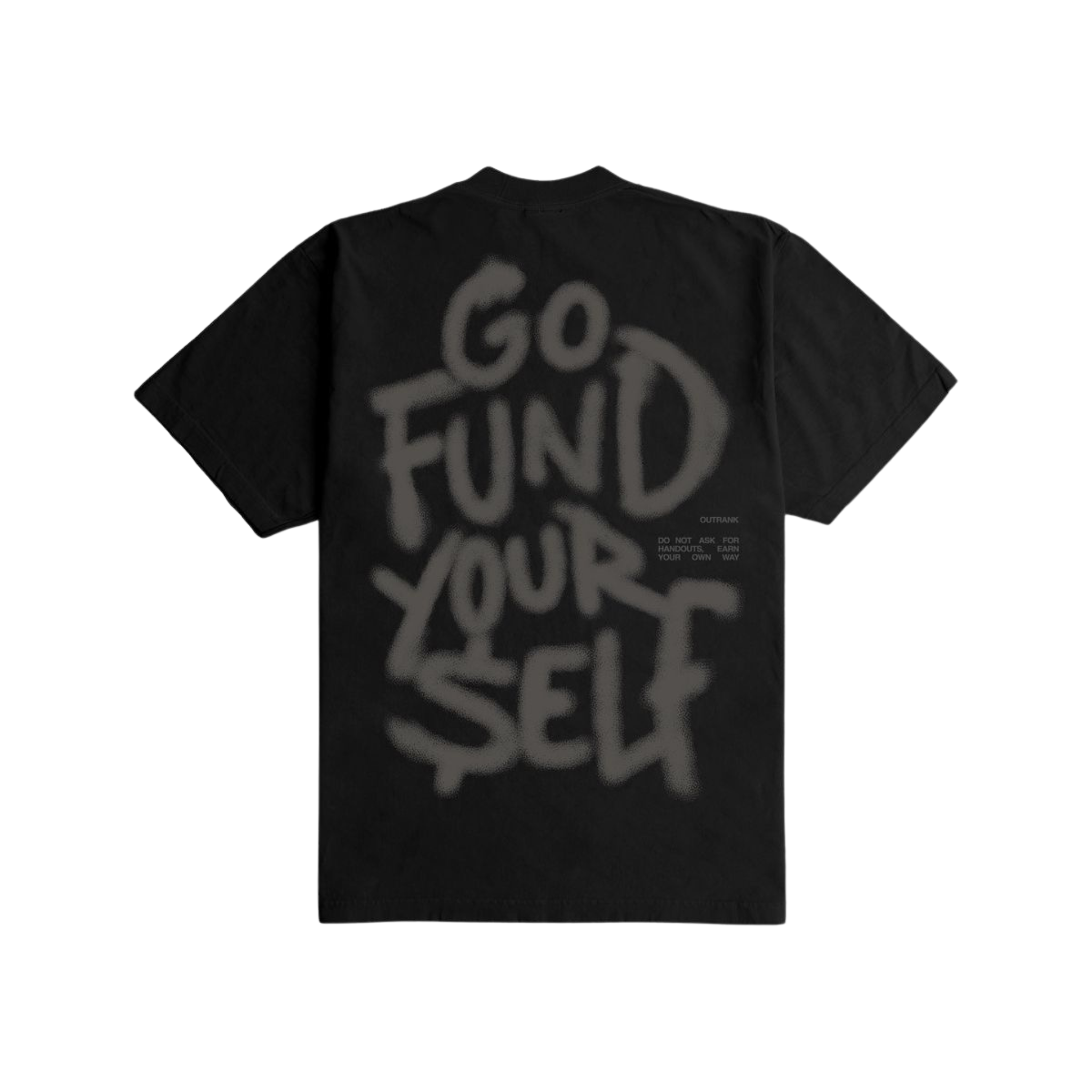 Outrank "Go Fund Yourself" Heavyweight T-shirt (Black) - Outrank
