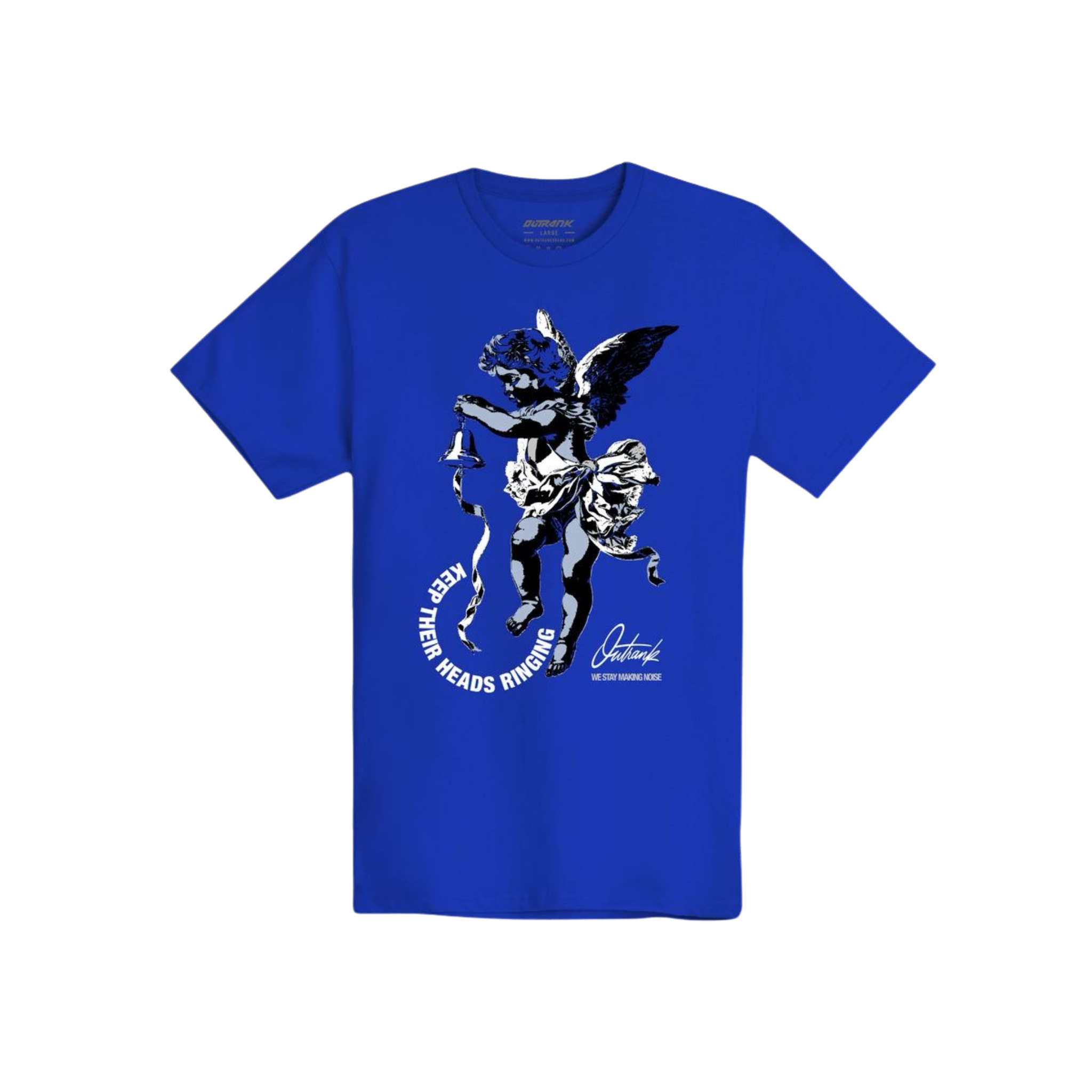 Outrank "Heads Ringing " T-shirt (Royal) - Outrank