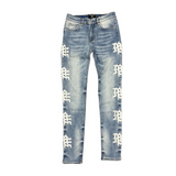 Mixed Emotion "Monogram" Denim (Blue Wash) - Mixed Emotion