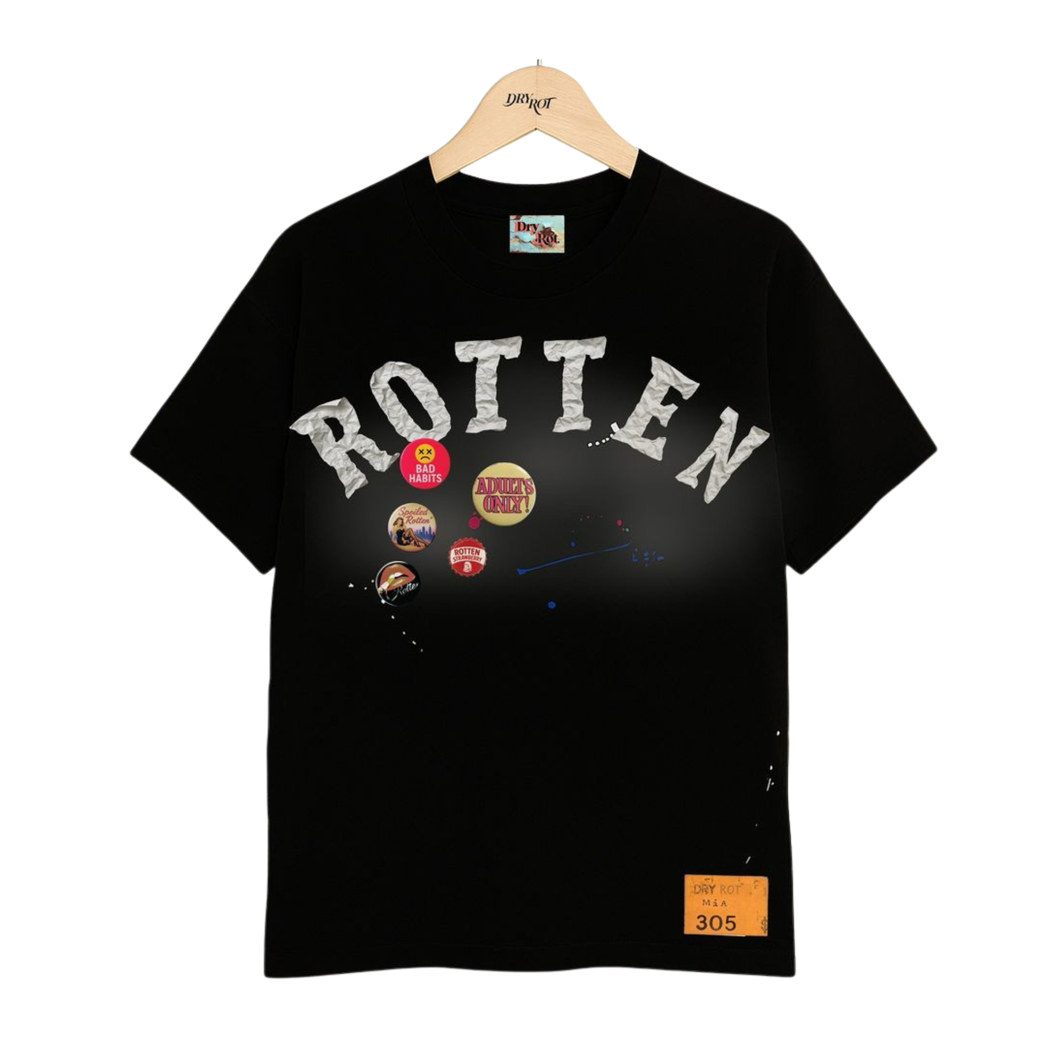 Dry Rot "Souvenir" Tee (Black) - Dry Rot