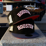 New Era Houston Astros 17' 22' Championship Trophies Side Patch Fitted (Black/Graphite) - New Era
