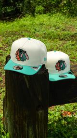New Era Chicago Blackhawks 1926 Inaugural Season 9FIFTY A-Frame Snapback-(Chrome/Mint)